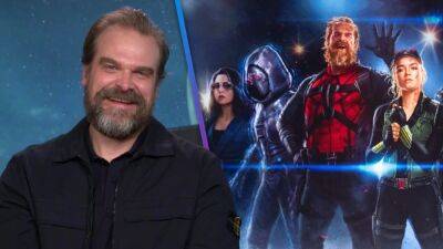 David Harbour Says He's 'Really Excited' to Reunite With Florence Pugh in 'Thunderbolts' (Exclusive) - www.etonline.com - Russia