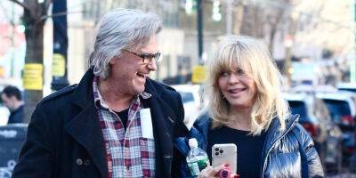 Goldie Hawn & Kurt Russell Celebrate Their 40th Anniversary on Valentine's Day in NYC - www.justjared.com - New York