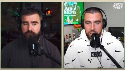Jason and Travis Kelce Tear Up Over Getting to Share 2023 Super Bowl With Mom Donna - www.etonline.com - county Travis - Philadelphia, county Eagle - county Eagle