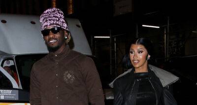Cardi B & Offset Hold Hands While Stepping Out for Dinner on Valentine's Day - www.justjared.com - New York