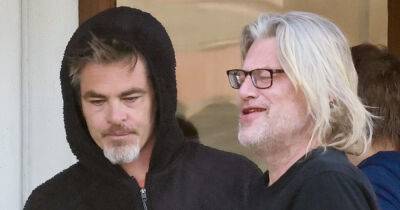 Chris Pine Spotted Getting Coffee with 'Blonde' Director Andrew Dominik - www.justjared.com - county Pitt