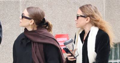 Mary-Kate & Ashley Olsen Head Out on Coffee Run Before Work in NYC - www.justjared.com - New York