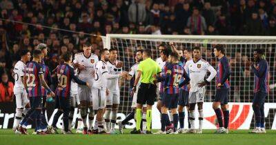 'You know there’s something' - Barcelona make penalty claim after Manchester United Europa League clash - www.manchestereveningnews.co.uk - Spain - Brazil - Manchester