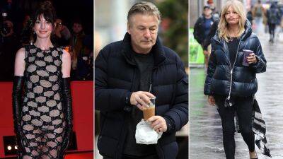Alec Baldwin and Goldie Hawn step out in NYC, while Anne Hathaway takes Berlin in sheer leather dress - www.foxnews.com - Spain - New York - Los Angeles - New York - Manhattan - Berlin - county Baldwin - city Midtown