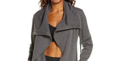 This Cozy, Drape-Front Jacket Is Over $30 Off in the Nordstrom Sale - www.usmagazine.com