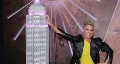 Pink Lights Up Empire State Building to Celebrate Release of 'Trustfall' Album - www.justjared.com - New York