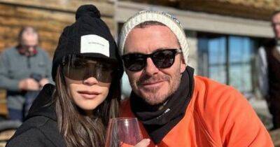 Victoria Beckham and David send 'kisses' as they enjoy lavish skiing trip with Harper and Cruz - www.ok.co.uk - France - county Harper