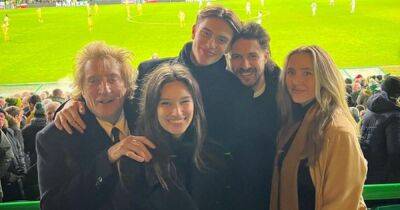 Rod Stewart enjoys family trip to Celtic match and picks up strip for newest grandchild - www.dailyrecord.co.uk - Britain