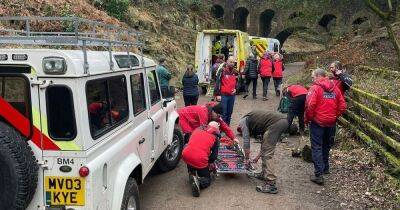Boy, 7, rushed to hospital after 30ft fall onto stone path at Greater Manchester beauty spot - www.manchestereveningnews.co.uk - Manchester