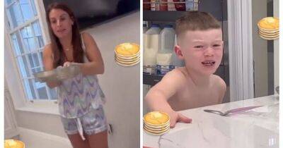 Pancake Day tears as Coleen Rooney shares hilarious relatable video of tantrum in the kitchen - www.manchestereveningnews.co.uk