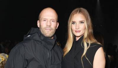 Jason Statham & Rosie Huntington-Whiteley Join Tons of Celebs at Burberry's London Fashion Show - www.justjared.com - Britain - London - county Ross - county Blair - county Liberty