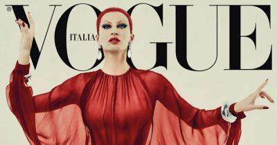 Gisele Bundchen Is Bold in Red on Fierce 1st ‘Vogue’ Cover Since Tom Brady Divorce: Photos - www.usmagazine.com - Brazil - Florida - city Hollywood, state Florida