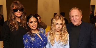 Salma Hayek Brings Her Family to Gucci's Fashion Show During Milan Fashion Week - www.justjared.com - county Florence
