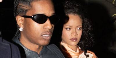 Pregnant Rihanna Steps Out For Date Night With A$AP Rocky in Milan - www.justjared.com - Italy