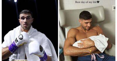 Tommy Fury melts hearts with sweet tribute to baby daughter for Jake Paul fight as Molly-Mae has girls' night in - www.manchestereveningnews.co.uk - USA - Manchester - Hague - Saudi Arabia