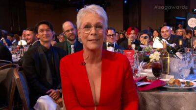 Jamie Lee Curtis Proudly Declares Herself a 'Nepo Baby' at 2023 SAG Awards - www.etonline.com