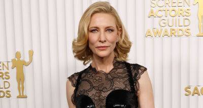 Cate Blanchett Wears Black Lace & Shimmering Dress to SAG Awards 2023 - www.justjared.com - Australia - Los Angeles