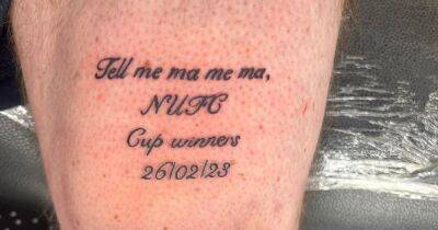 Newcastle fan got 'NUFC cup winners' tattoo BEFORE Carabao Cup final defeat to Manchester United - www.manchestereveningnews.co.uk - Manchester
