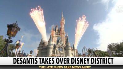 Colbert Gives Disney World Characters ‘Realistic Genitalia’ After DeSantis’ Takeover of District (Video) - thewrap.com