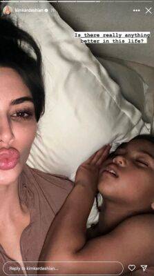 Kim Kardashian’s Sweet Cuddle Session With Son Saint Gets Interrupted By His Reflexive Punch - etcanada.com - Italy - Chicago
