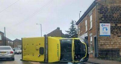 Neighbours heard 'massive bang' after ambulance flipped over in crash that caused 'havoc' - www.manchestereveningnews.co.uk - Manchester - Turkey