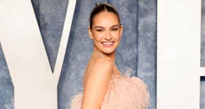 Lily James Goes Pretty in Blush-Colored Dress for Vanity Fair Oscar Party 2023 - www.justjared.com - Beverly Hills