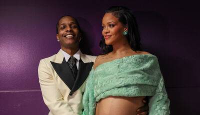 Rihanna Bares Baby Bump in Third Look at Oscars 2023, Joined by A$AP Rocky - www.justjared.com - Hollywood - India