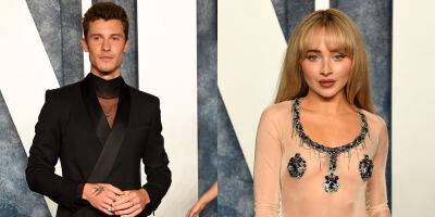 Shawn Mendes & Sabrina Carpenter Walk Oscars Party Red Carpet Separately Amid Dating Rumors - www.justjared.com - Beverly Hills