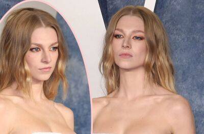 Euphoria Star Hunter Schafer Wears A SINGLE Feather To The VF Oscar Party -- And Fans Have Thoughts! - perezhilton.com