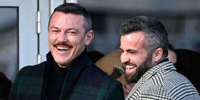 Luke Evans & Boyfriend Fran Tomas are All Smiles While Attending Gold Cup Day - www.justjared.com - Britain - Spain - France