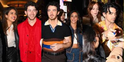 Jonas Brothers, Priyanka Chopra, Sophie Turner & Danielle Jonas Exit Marquis Theater After 'Happiness Begins' Night - See the Evening's Setlist - www.justjared.com - New York - county Love