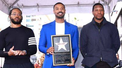 Michael B. Jordan Is Overcome With Emotion as He's Honored With Hollywood Walk of Fame Star (Exclusive) - www.etonline.com - Hollywood - Jordan