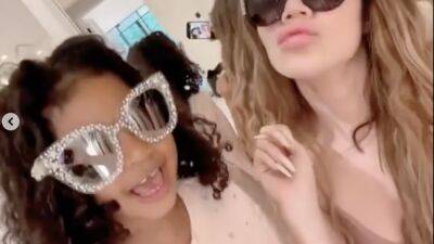 Check Out Khloe Kardashian and Daughter True's Adorable 'Fancy Girls' Performance - www.etonline.com - USA