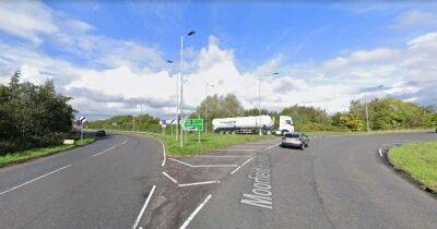 Major Ayrshire road closed in both directions after tanker flips on A71 - www.dailyrecord.co.uk