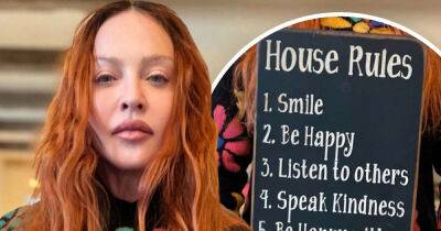 Madonna shares five house rules she likes for her family to follow - www.msn.com - county Ritchie - Michigan