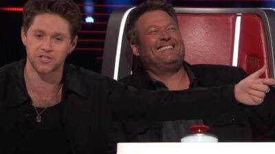 'The Voice': Blake Shelton Disowns Niall Horan After He Messes Up a Kelly Clarkson Prank - www.etonline.com - Ireland