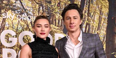 Zach Braff & Ex Florence Pugh's Family Grab a Bite in New York City Ahead of 'A Good Person' NYC Premiere - www.justjared.com - New York