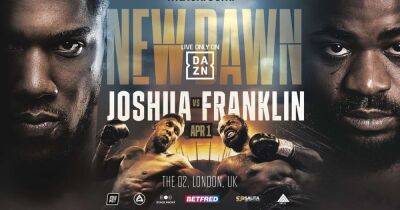 How to buy tickets for Anthony Joshua vs Jermaine Franklin fight as prices reduced - www.manchestereveningnews.co.uk - Britain - London
