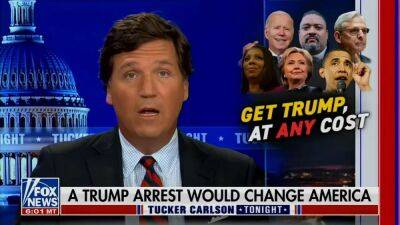 Tucker Carlson Hopes Biden Will Personally Intervene to Stop Trump From Being Arrested (Video) - thewrap.com - New York