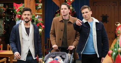 Hallmark’s Tyler Hynes Is Game for More ‘Hijinks’ With ‘Three Wise Men and a Baby’ Costars Andrew Walker and Paul Campbell - www.usmagazine.com - county Campbell - county Andrew - county Walker