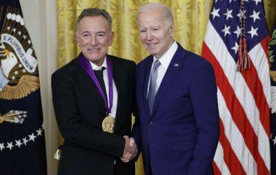 Joe Biden hints at re-election bid while honouring Bruce Springsteen - www.nme.com - USA