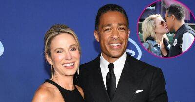 Amy Robach and T.J. Holmes Pack on the PDA in New York City After Running Half Marathon Together: Photos - www.usmagazine.com - New York