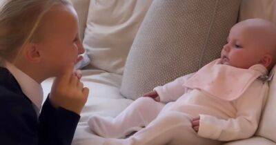 Billie Shepherd's daughters Nelly and baby Margot are 'best friends forever' in sweet video - www.ok.co.uk
