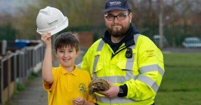 Pet tortoise found in 11,000 volt electricity substation reunited with its owner - seven months after escaping from the family home - www.manchestereveningnews.co.uk