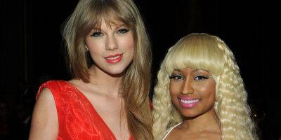 Barbz & Swifties Wonder if Taylor Swift & Nicki Minaj are Collaborating After Rapper Tweets 'Anti-Hero' Lyrics - www.justjared.com