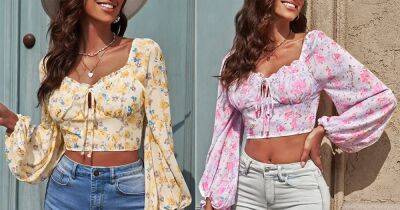 This Floral Crop Top Is Poised to Be Your New Spring Staple - www.usmagazine.com
