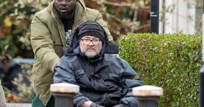 Kate Garraway's husband Derek Draper pushed in wheelchair by carer for shop visit - www.ok.co.uk - Britain