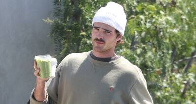 Jacob Elordi Rocks Mustache While Out on Coffee Run in WeHo - www.justjared.com