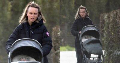 Jorgie Porter steps out for a walk with baby son after getting real about mum life - www.ok.co.uk - Britain - city Sanderson