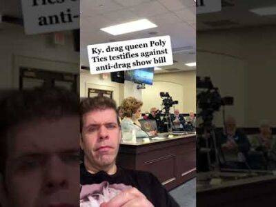 Kentucky Drag Queen Poly Tics Testifies Against Anti-Drag Show Bill! - perezhilton.com - Kentucky